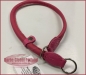Preview: Zughalsband Leder 12mm/53-75cm pink